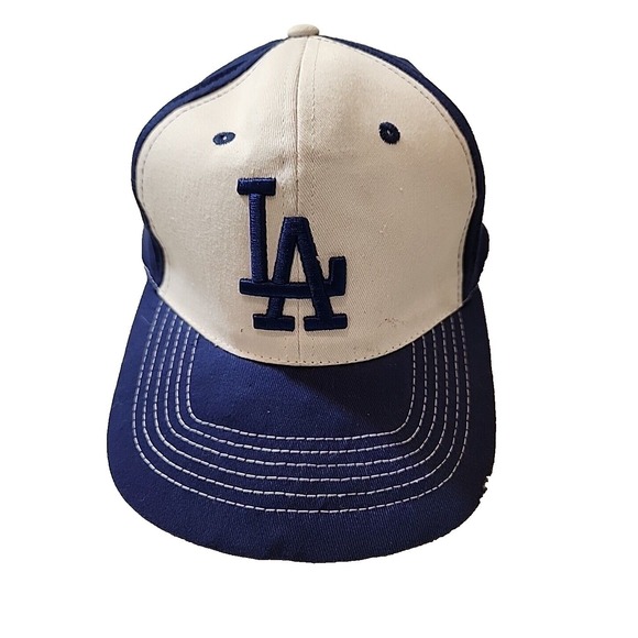 Los Angeles Dodgers Amtrak Hat Blue White It's Time For Dodger Baseball Cap
